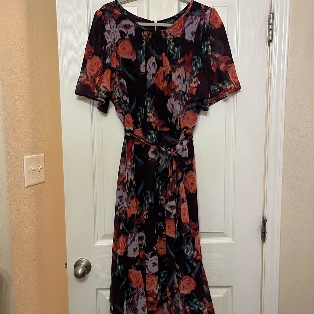 Floral Print Women's Dress chiffon